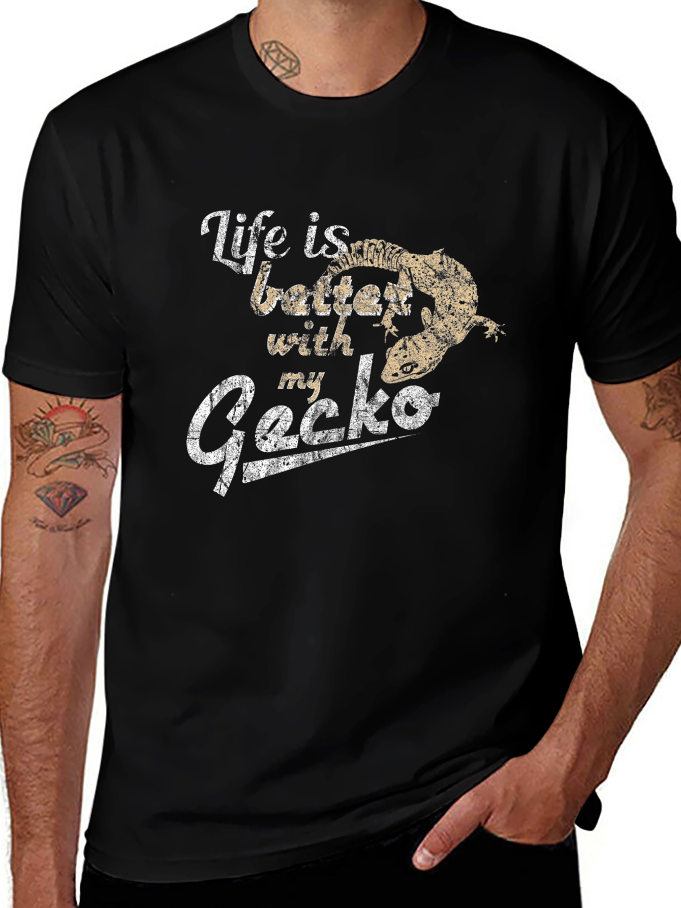 Life is Better with My Gecko T-Shirt