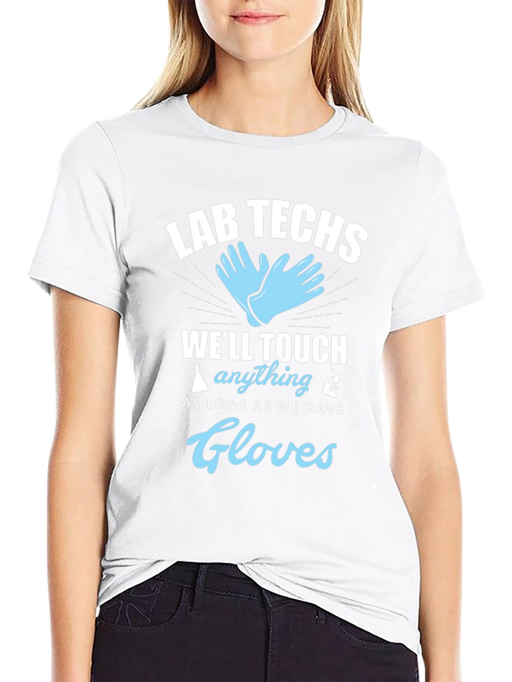 Lab Techs Gloves T-Shirt - Medical Humor Tee