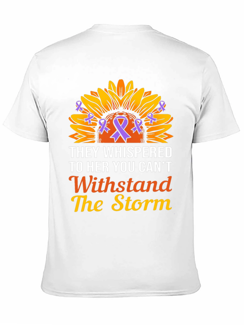 They Whispered T-Shirt Sunflower Ribbon