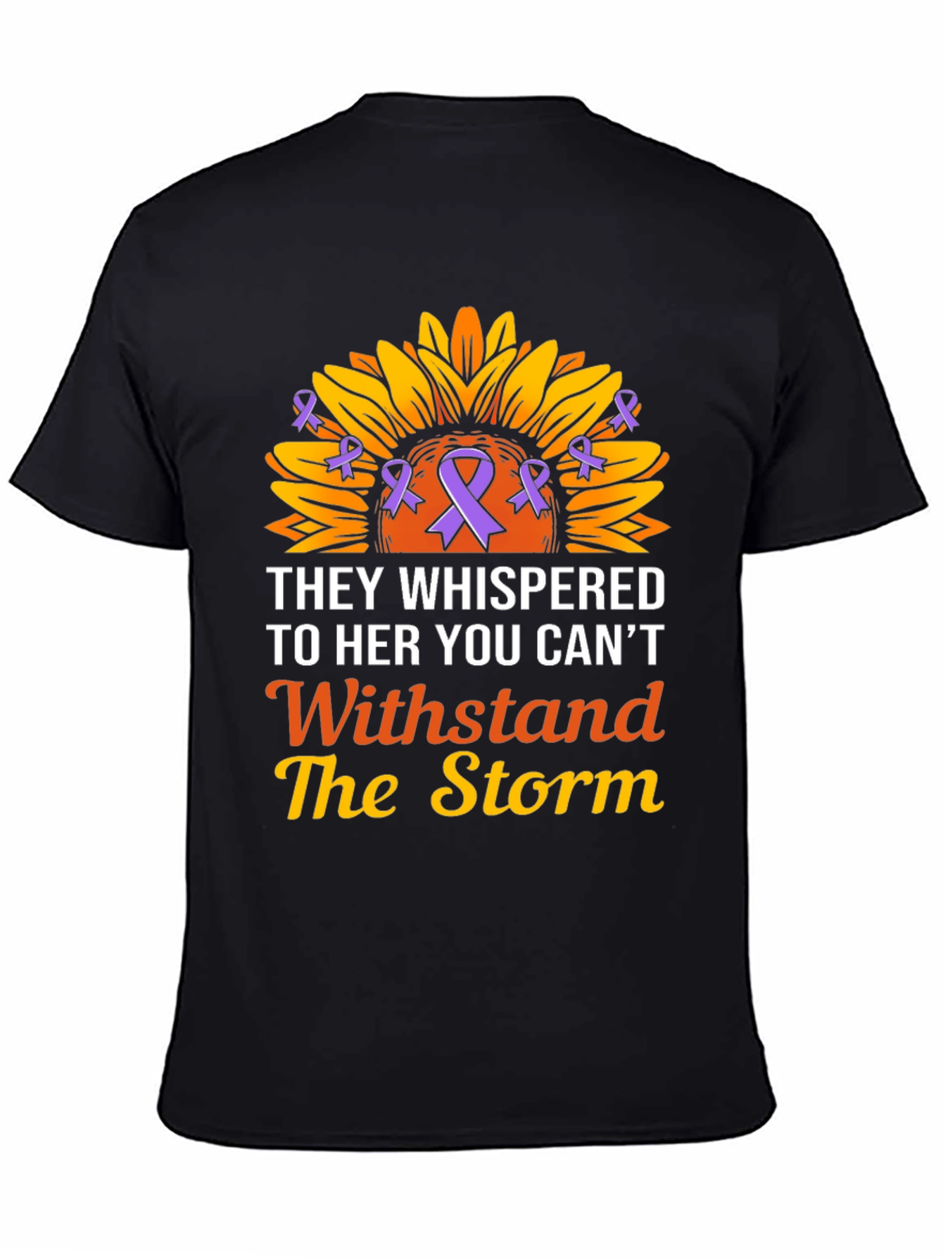 They Whispered T-Shirt Sunflower Ribbon
