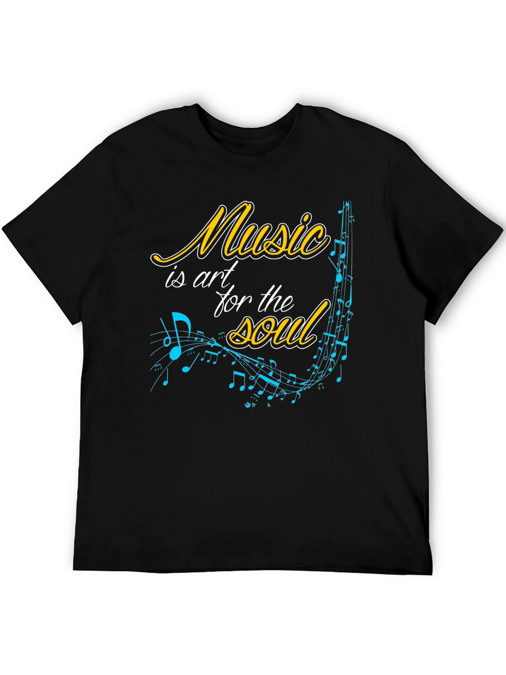 Music is Art T-Shirt - Black