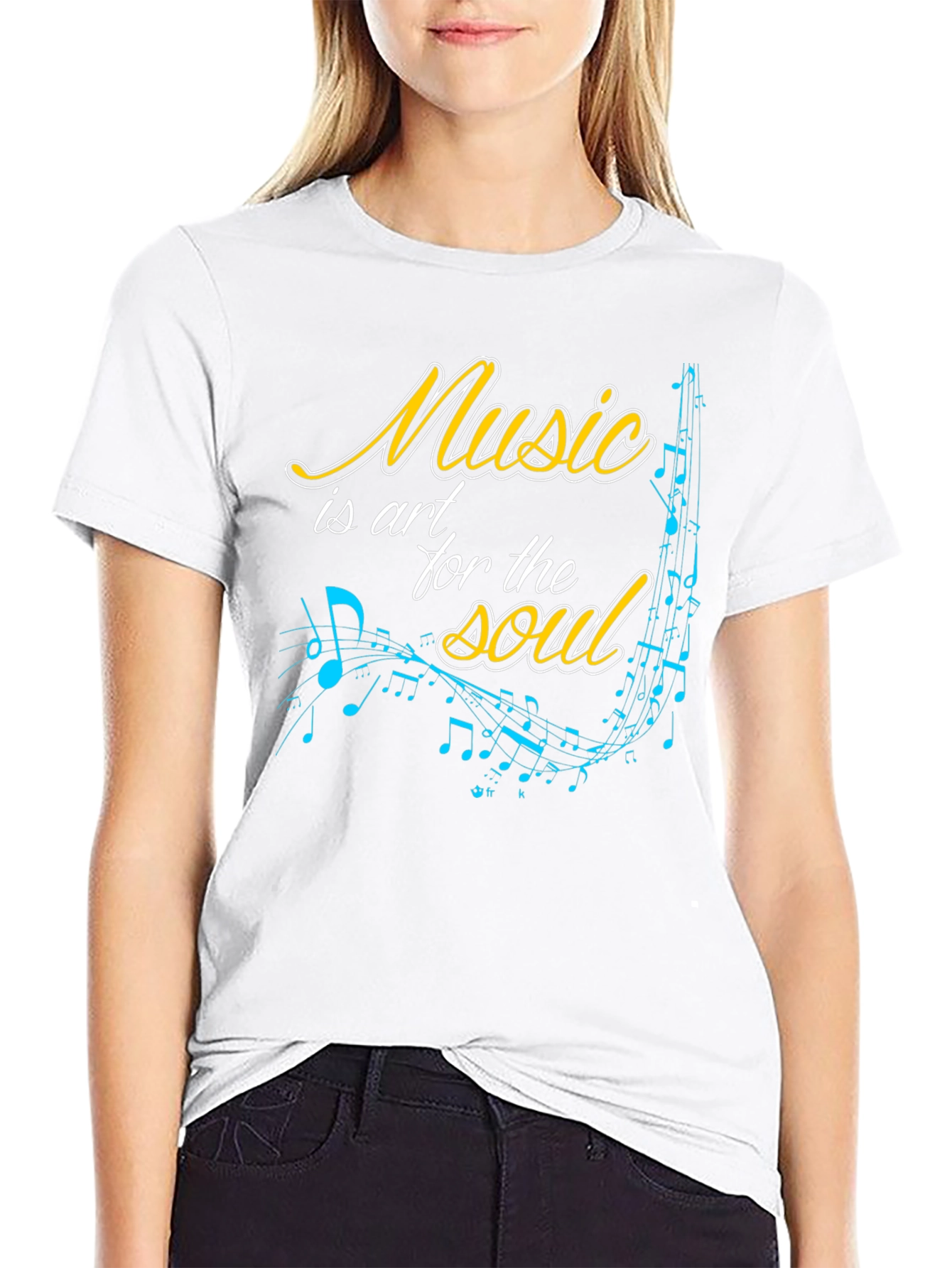 Music is Art T-Shirt - Black