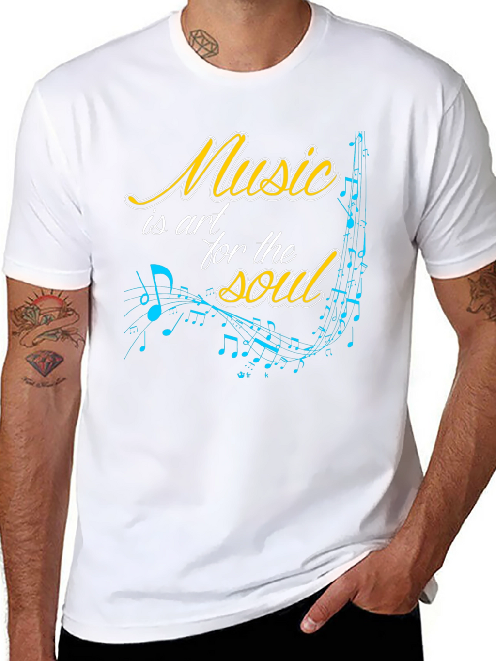 Music is Art T-Shirt - Black