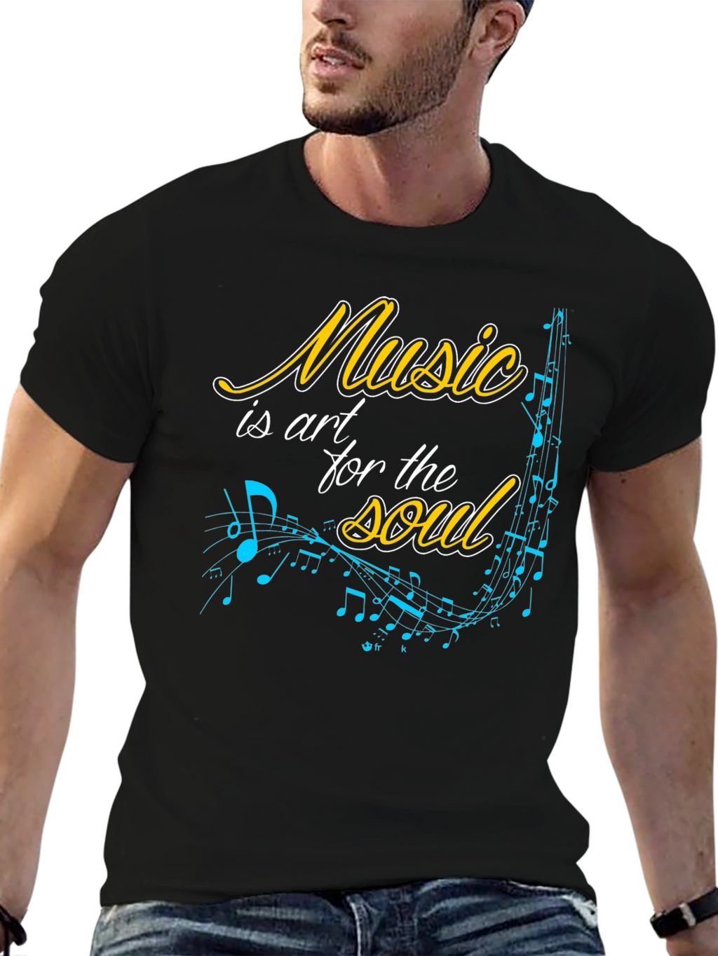 Music is Art T-Shirt - Black