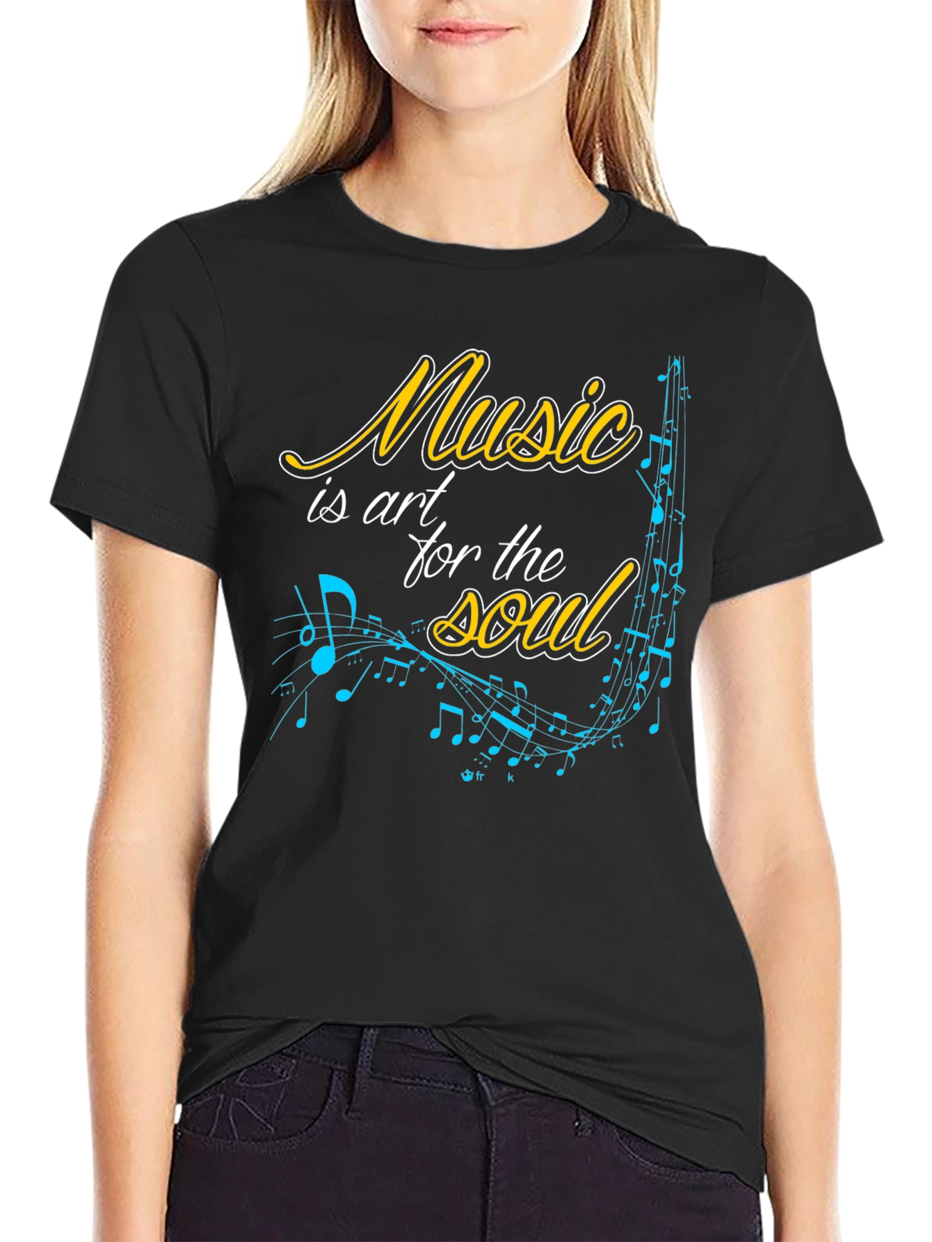 Music is Art T-Shirt - Black