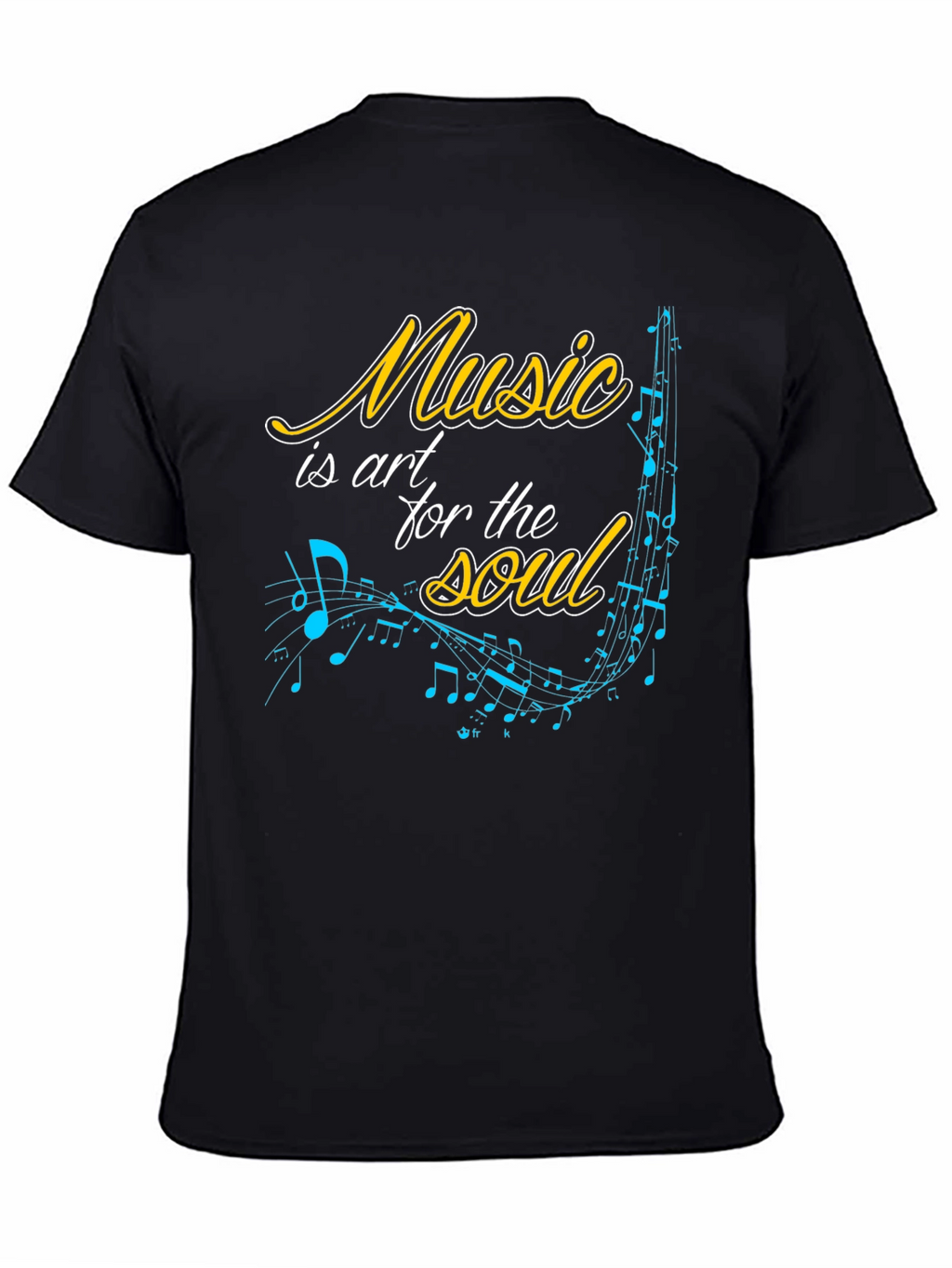 Music is Art T-Shirt - Black