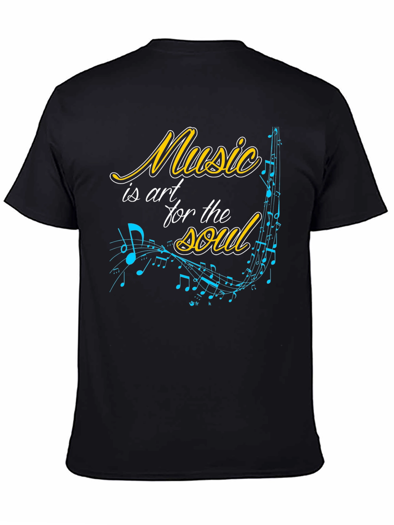 Music is Art T-Shirt - Black