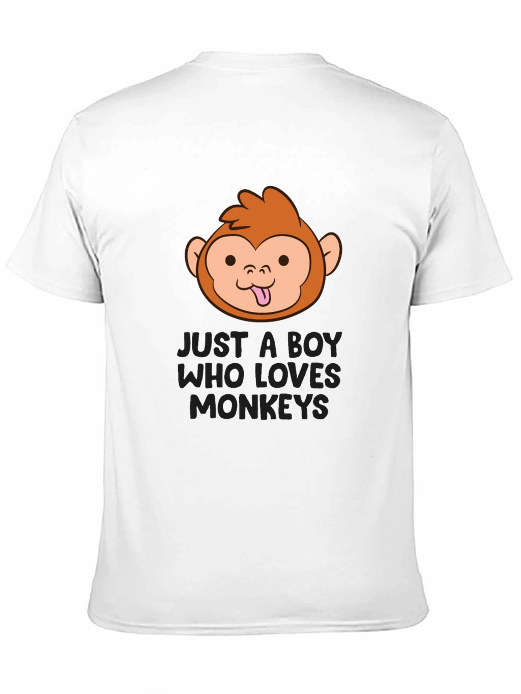 Funny Monkey Lover Boys Black T-Shirt