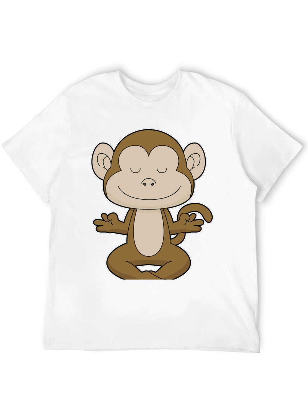 Meditating Monkey Graphic Tee - Yoga Funny T-Shirt