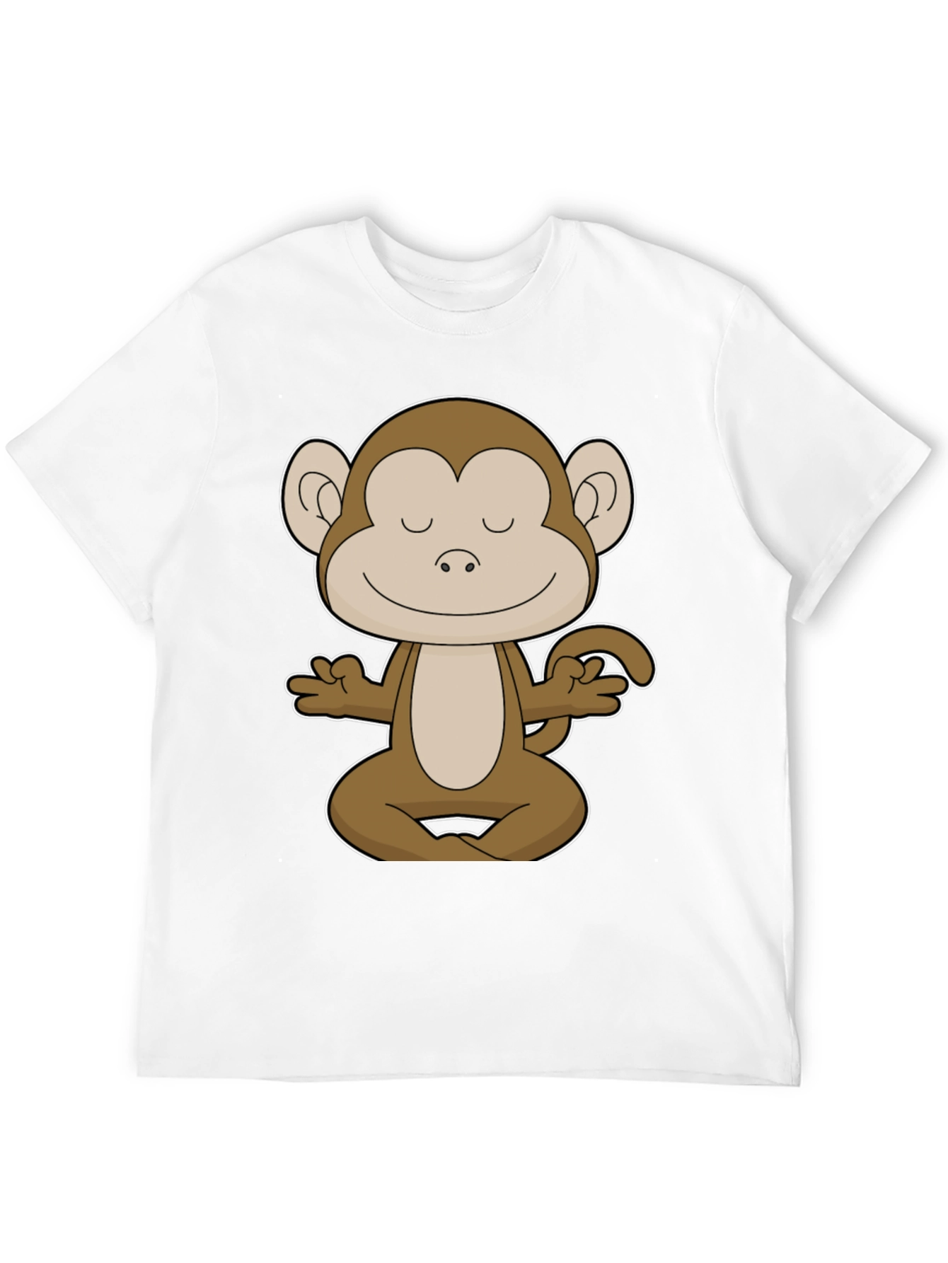 Meditating Monkey Graphic Tee - Yoga Funny T-Shirt