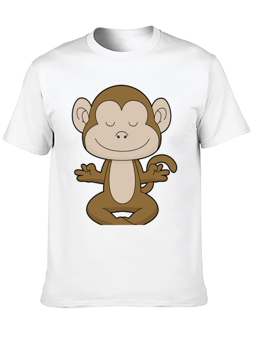 Meditating Monkey Graphic Tee - Yoga Funny T-Shirt