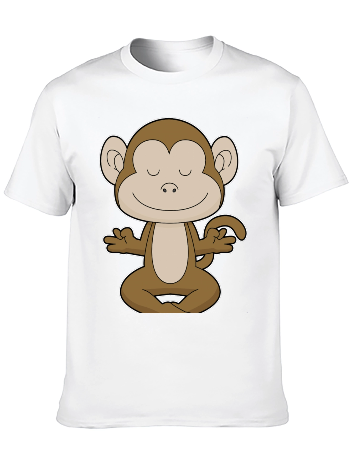 Meditating Monkey Graphic Tee - Yoga Funny T-Shirt