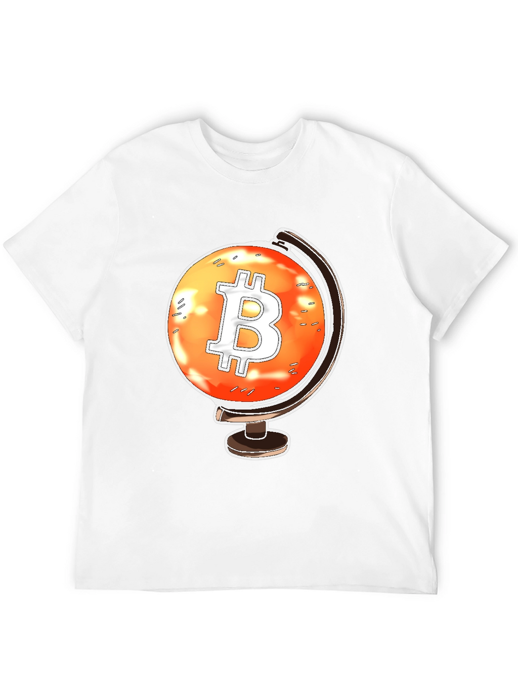 Bitcoin Globe Black T-Shirt