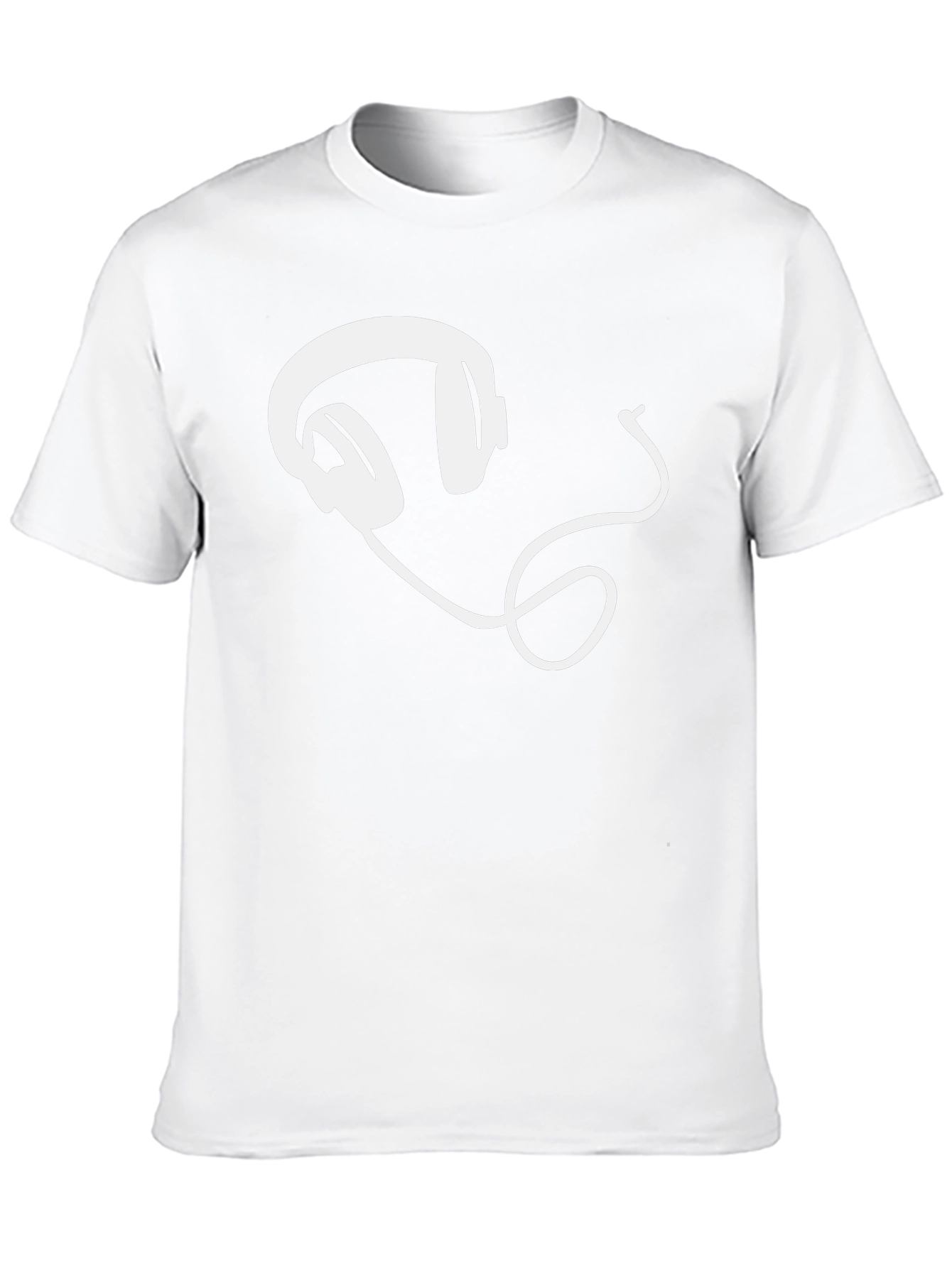 Cool Headphones Graphic Tee - Black