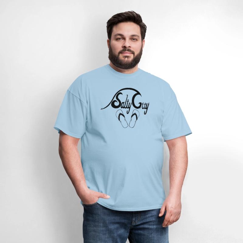 Salty Guy Black - funny fishing sayings