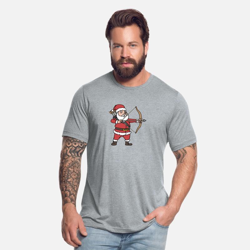 Santa Clause Archery Santa Fan Gift