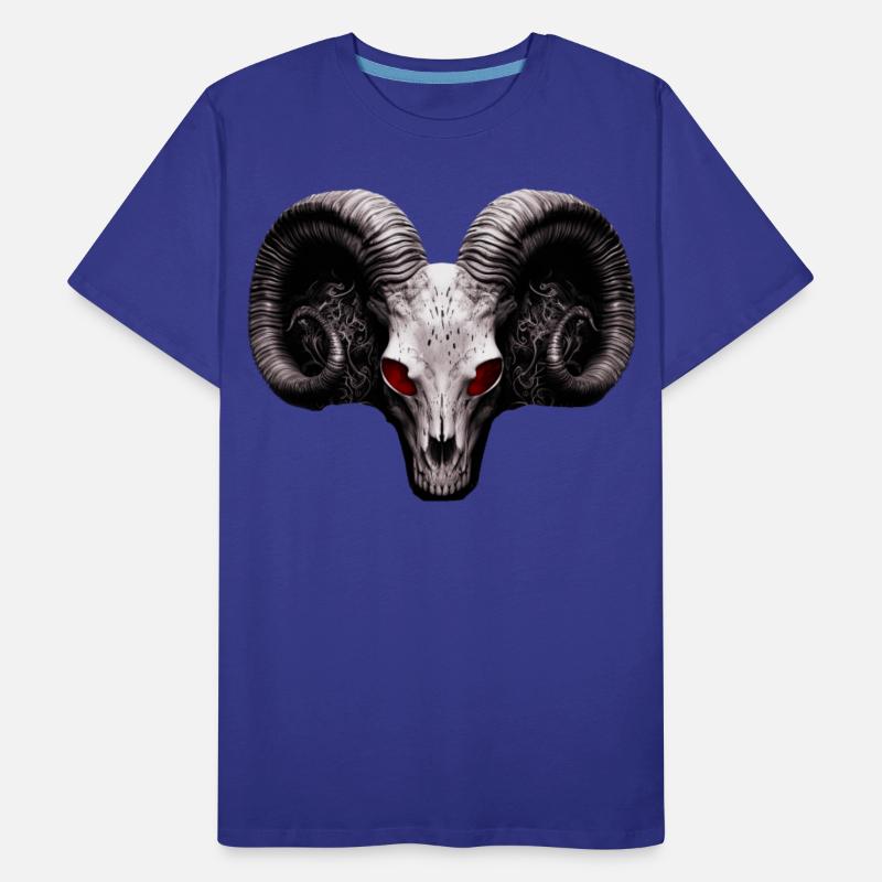Satanic Ram Skull Demon Eyes Gothic Grunge Alt Aes