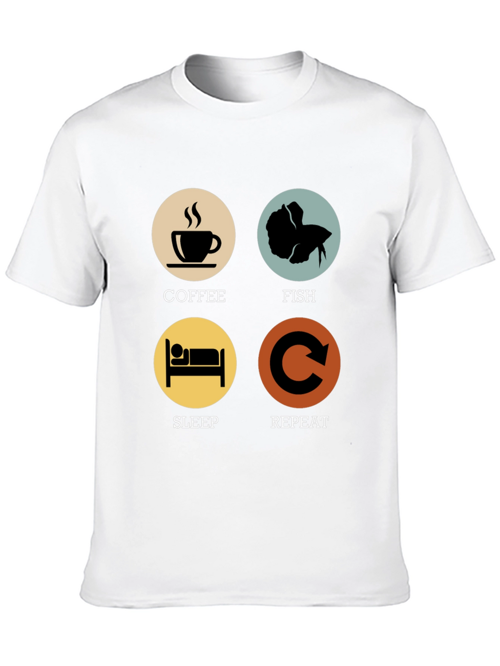 Coffee Fish Sleep Repeat T-Shirt