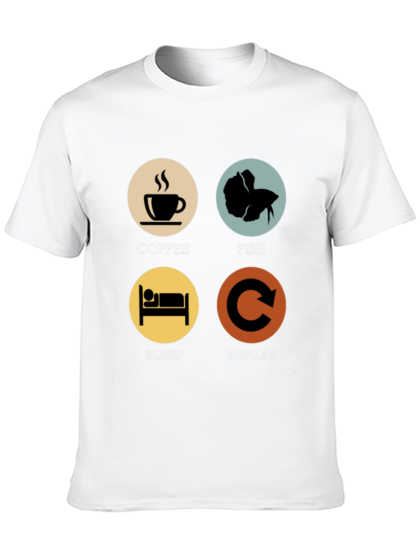 Coffee Fish Sleep Repeat T-Shirt