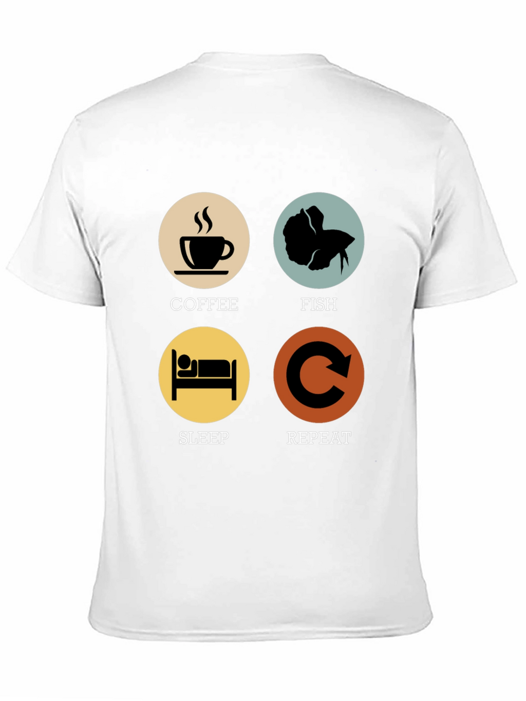 Coffee Fish Sleep Repeat T-Shirt