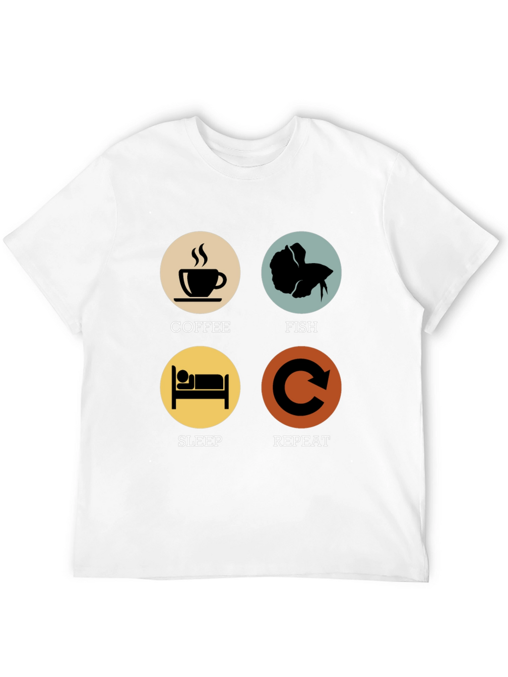 Coffee Fish Sleep Repeat T-Shirt