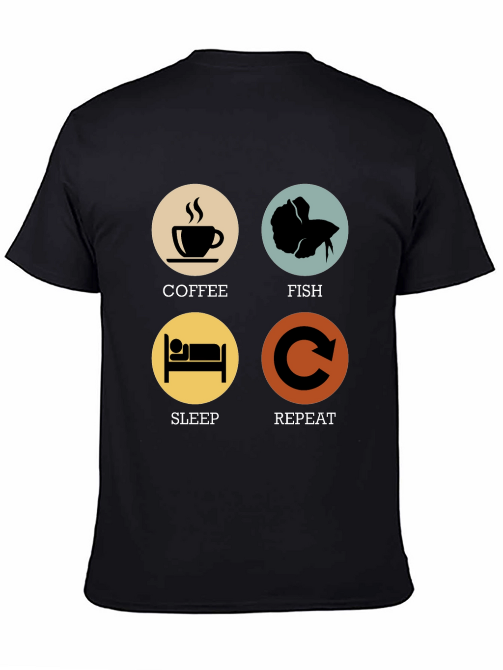 Coffee Fish Sleep Repeat T-Shirt