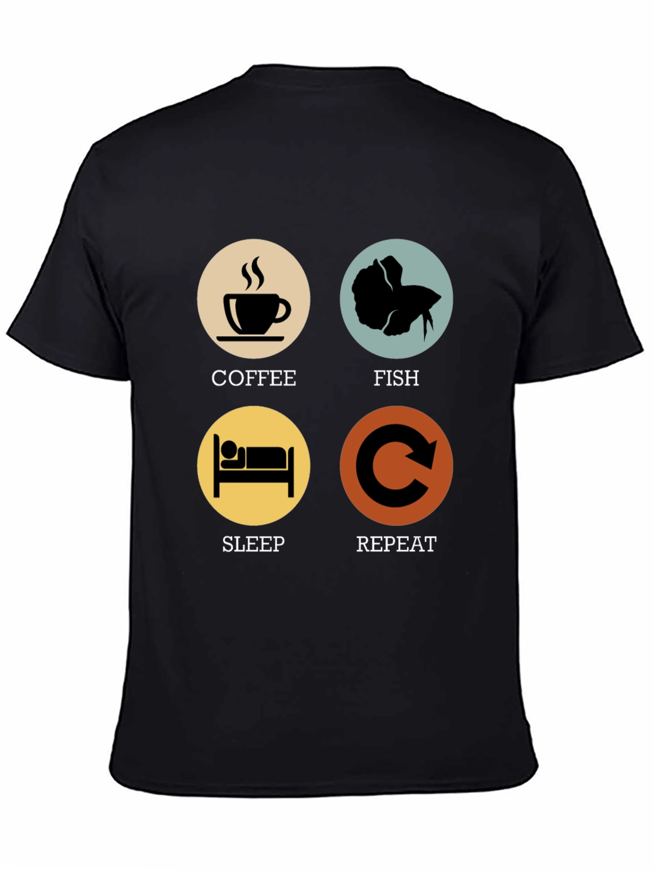 Coffee Fish Sleep Repeat T-Shirt