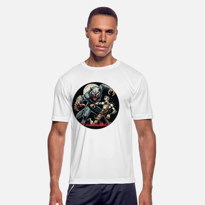 Scary Halloween Party Costume Werewolf and Zombie