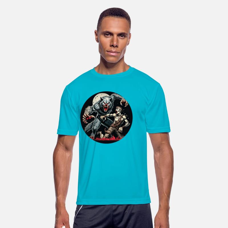 Scary Halloween Party Costume Werewolf and Zombie