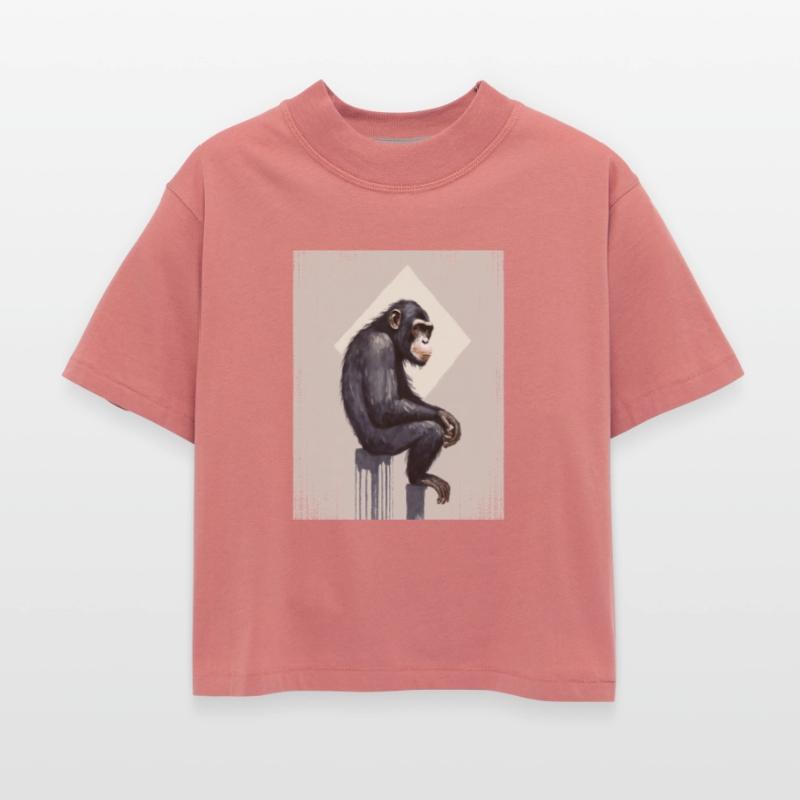 Schimpanse Street Art Graffiti In The Square