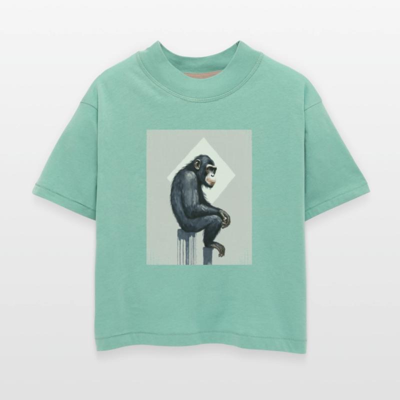 Schimpanse Street Art Graffiti In The Square