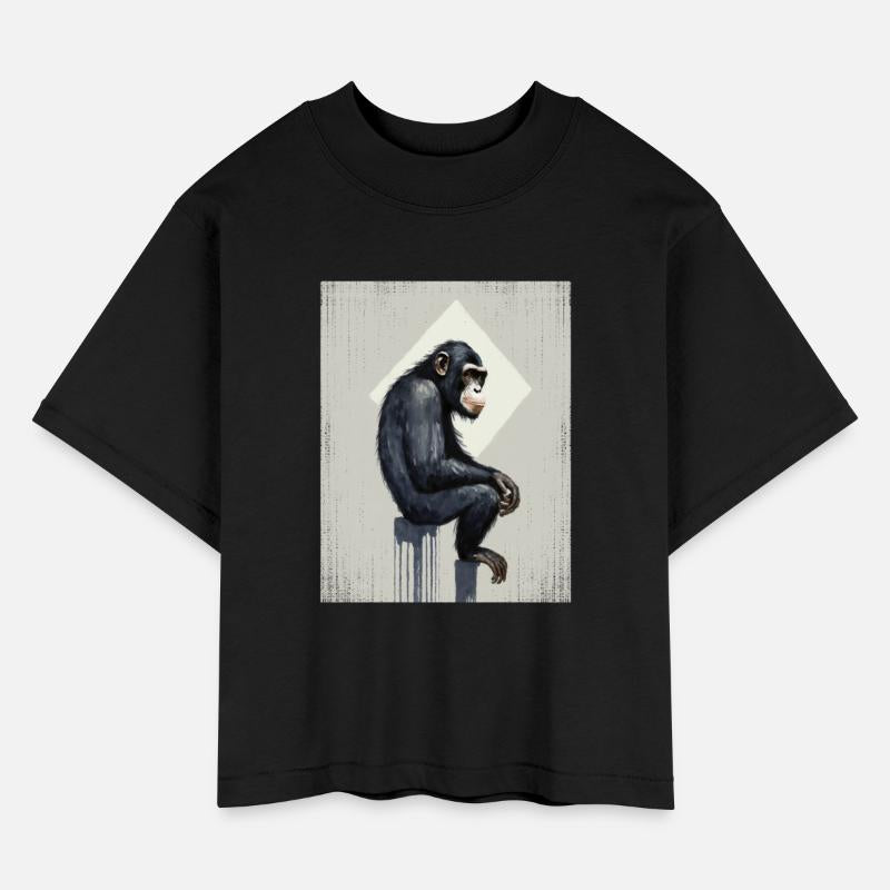 Schimpanse Street Art Graffiti In The Square