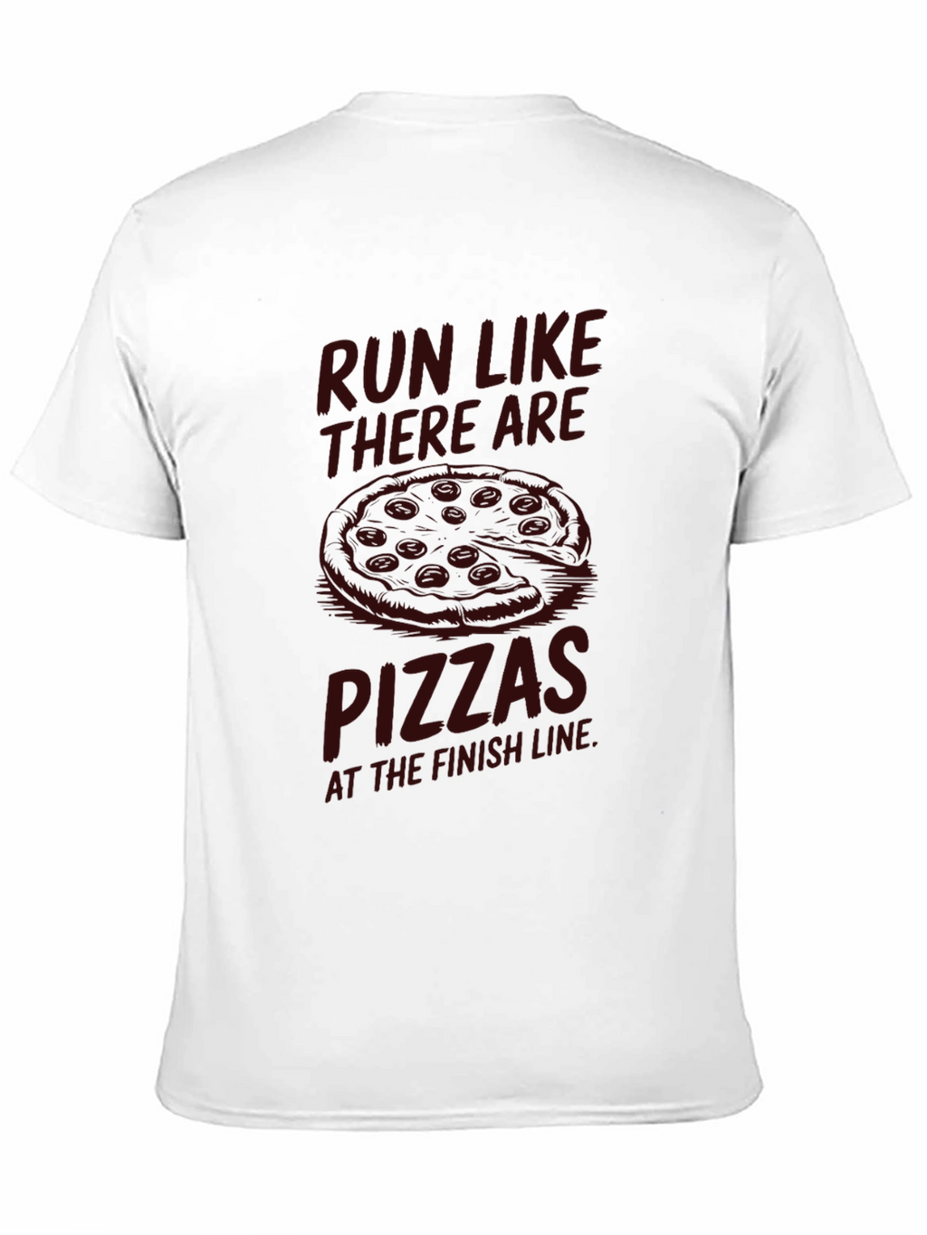 Pizza Run T-Shirt: Funny Foodie Fitness Tee