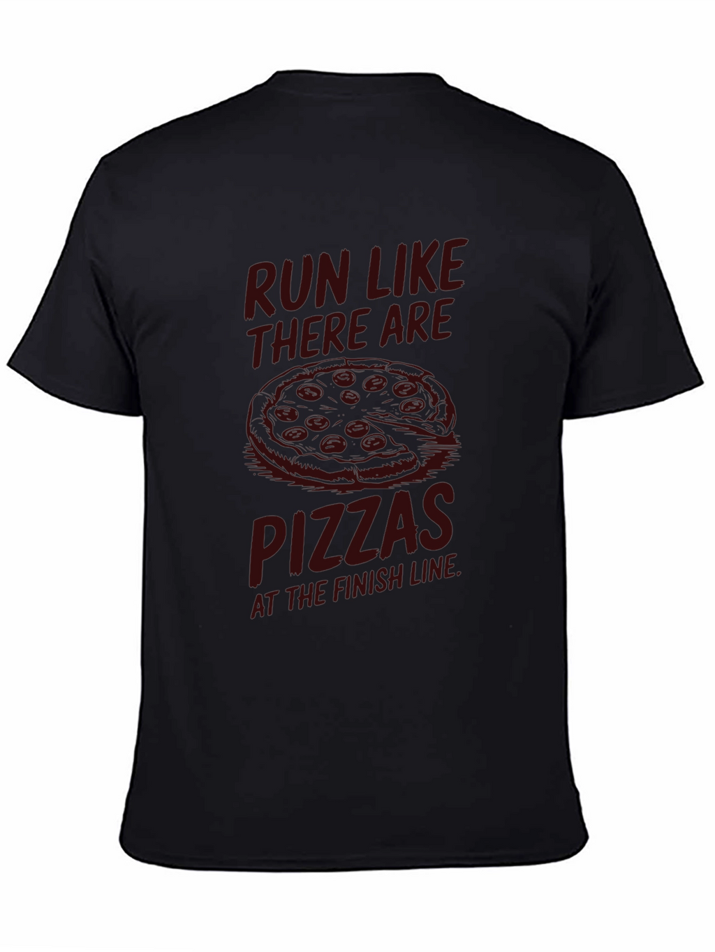 Pizza Run T-Shirt: Funny Foodie Fitness Tee