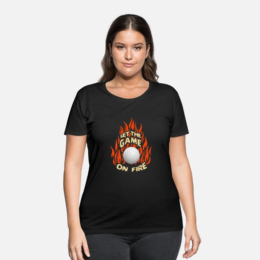 Set The Game On Fire Ball Sport Flames Art