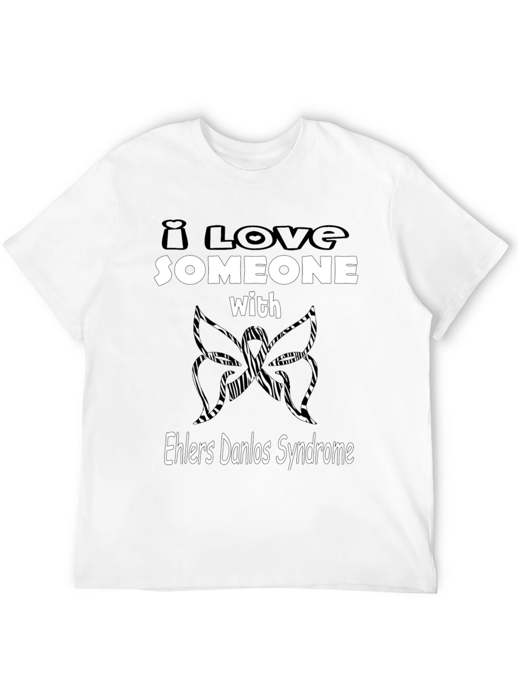 Ehlers Danlos Syndrome Awareness T-Shirt - Butterfly Design