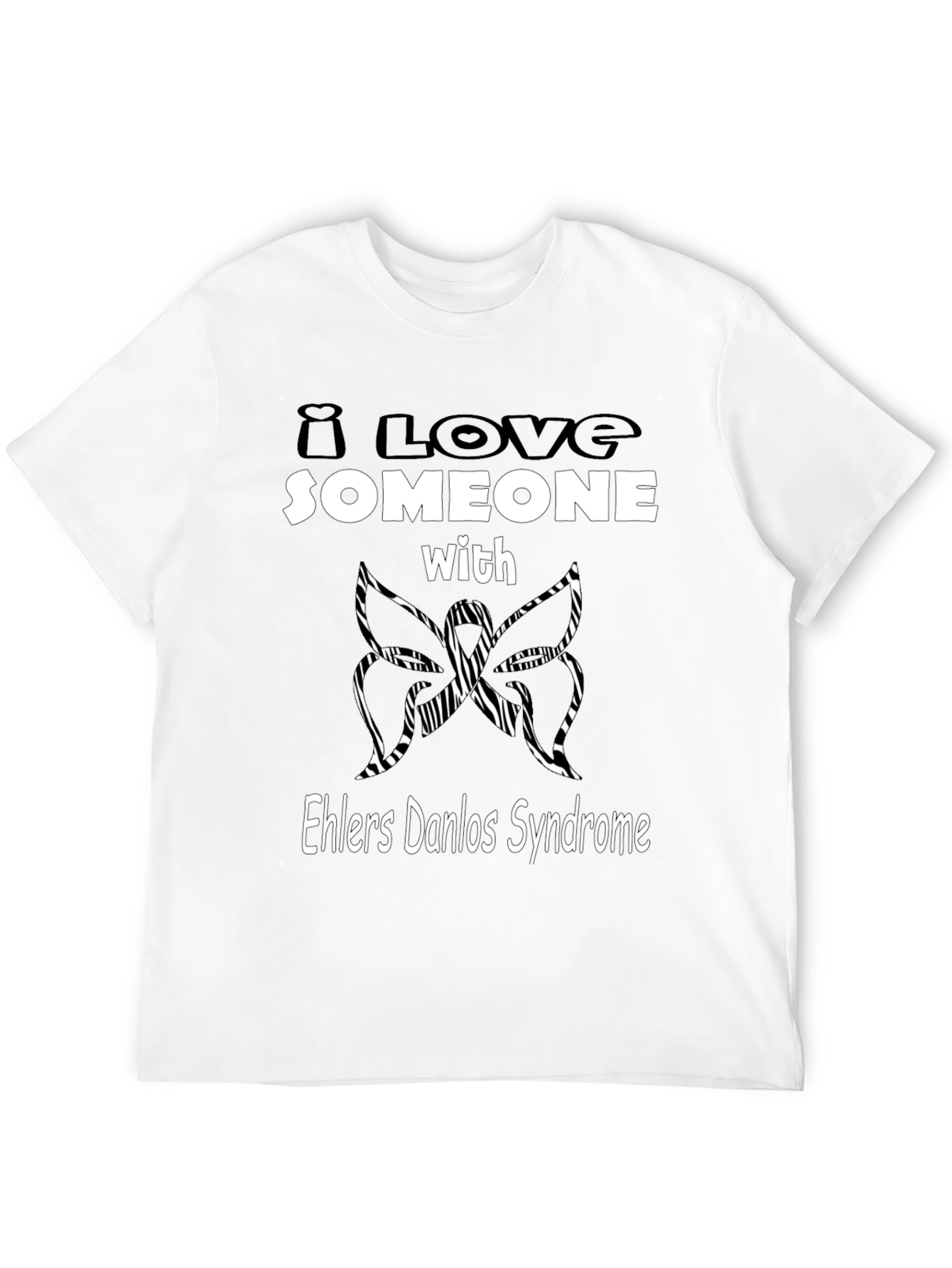 Ehlers Danlos Syndrome Awareness T-Shirt - Butterfly Design