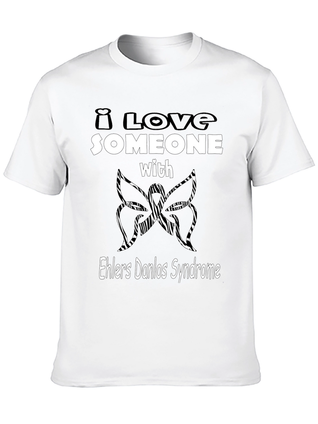Ehlers Danlos Syndrome Awareness T-Shirt - Butterfly Design