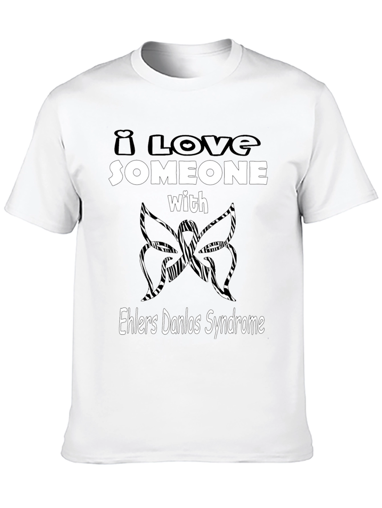 Ehlers Danlos Syndrome Awareness T-Shirt - Butterfly Design