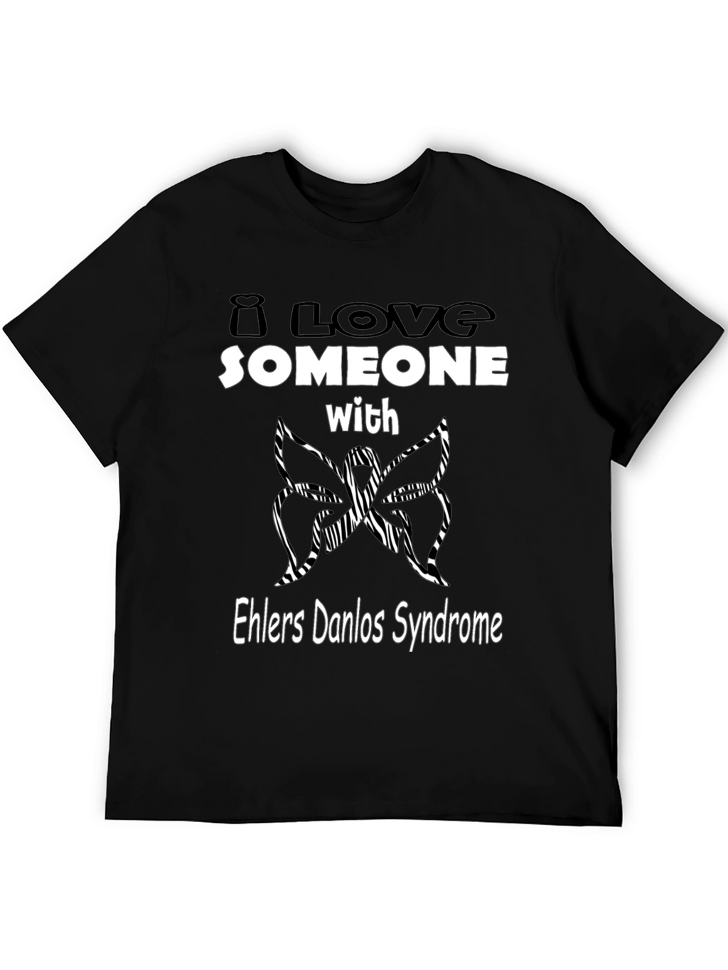 Ehlers Danlos Syndrome Awareness T-Shirt - Butterfly Design