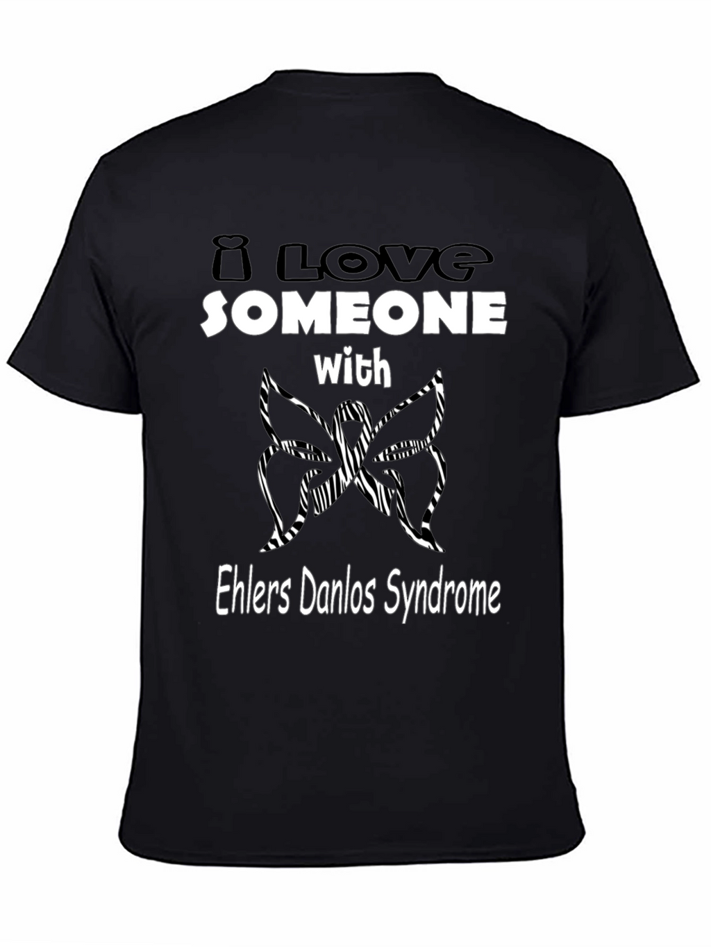 Ehlers Danlos Syndrome Awareness T-Shirt - Butterfly Design