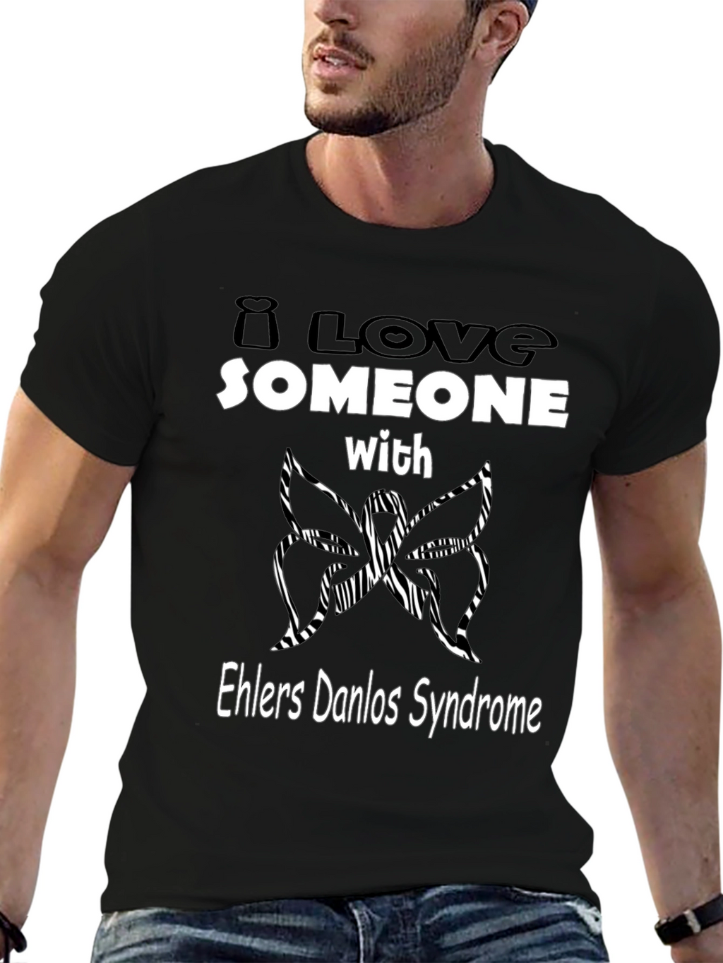 Ehlers Danlos Syndrome Awareness T-Shirt - Butterfly Design