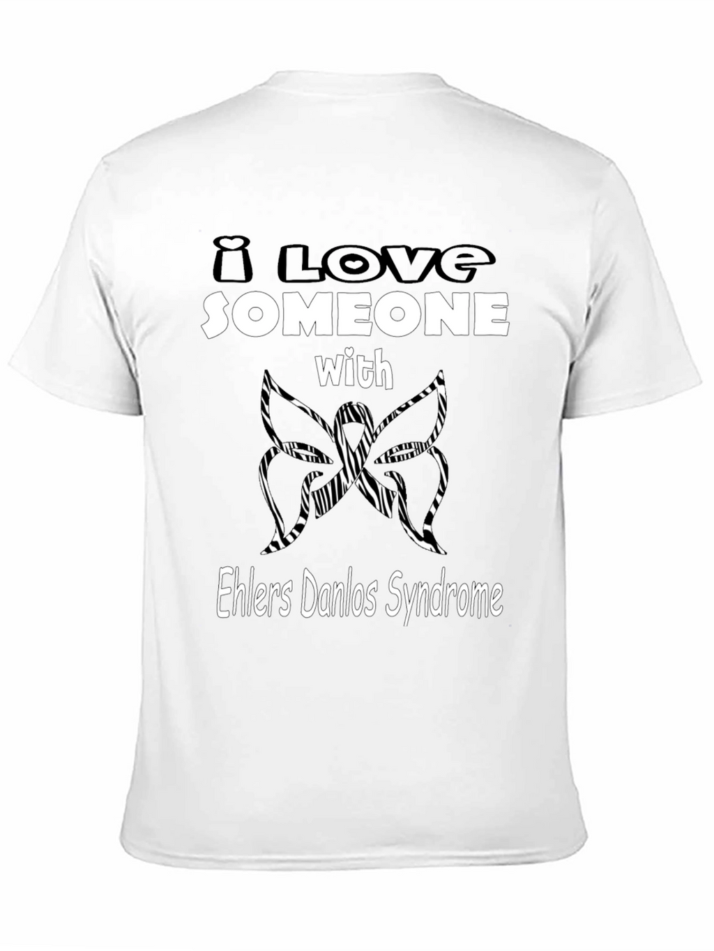 Ehlers Danlos Syndrome Awareness T-Shirt - Butterfly Design