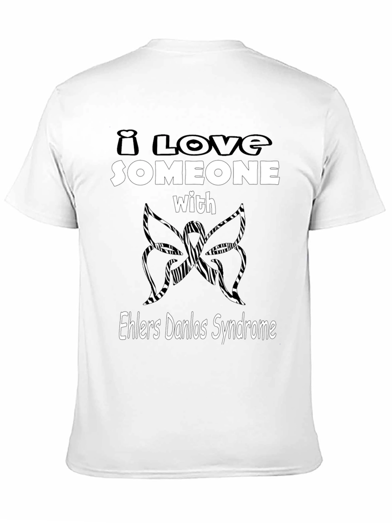 Ehlers Danlos Syndrome Awareness T-Shirt - Butterfly Design