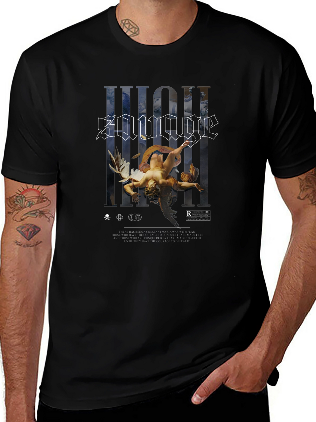 High Savage Black Graphic Tee