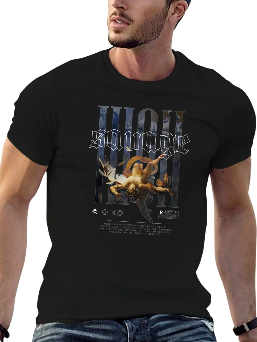 High Savage Black Graphic Tee