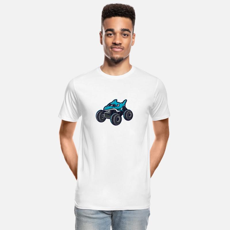 Shark Ocean Sea Wild Garage Car Monster Truck