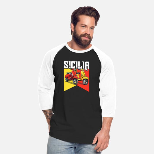 Sicilia Flag T-Shirt - Sicilian Scooters Sicily
