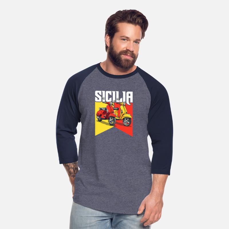 Sicilia Flag T-Shirt - Sicilian Scooters Sicily