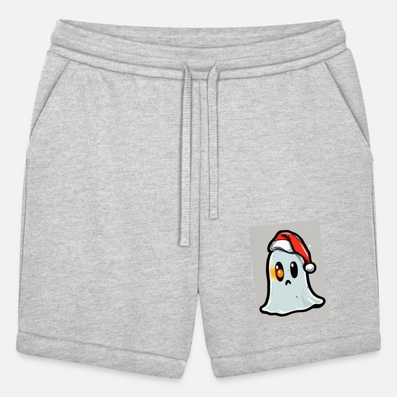 simple ghost with Christmas hat no mouth doodle pn